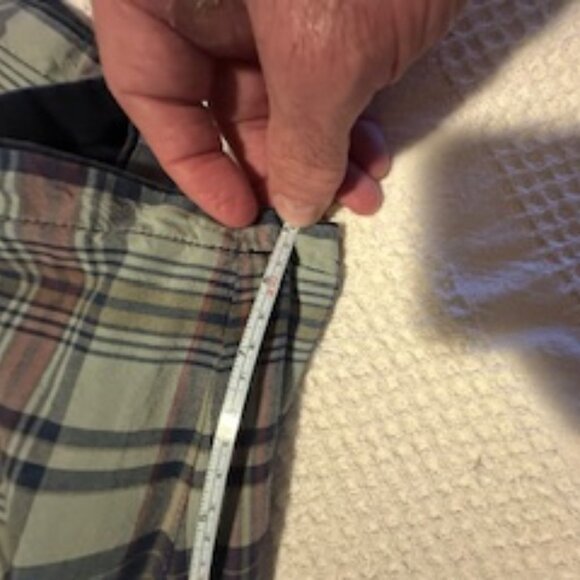 POLO Ralph Lauren Reversible Shorts (2-in-1) Solid Navy Blue and Checkered Blue - Picture 10 of 11